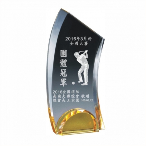 高爾夫獎牌-星 輝A  |高爾夫球獎座