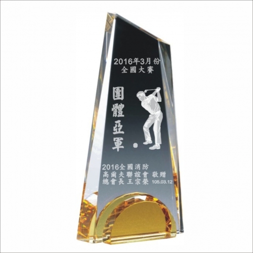 高爾夫獎牌-星 輝B  |高爾夫球獎座